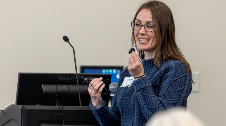 UNE students shared their climate research at the first Southern Maine Climate Action Workshop